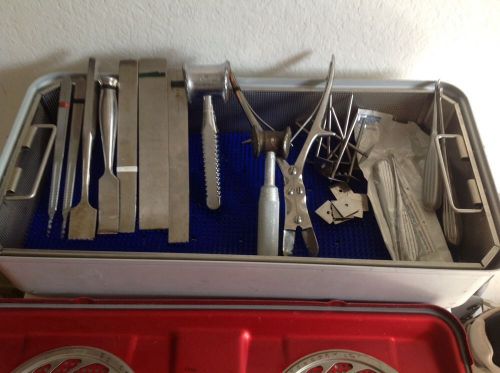 Aesculap Aluminum Sterilization Container With Tools Stainless Germany Tool