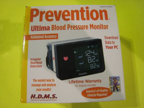 NEW Prevention Magazine Ultima Blood Pressure Monitor Model DS-2200PV
