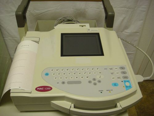 GE Marquette MAC 1200 ECG EKG machine
