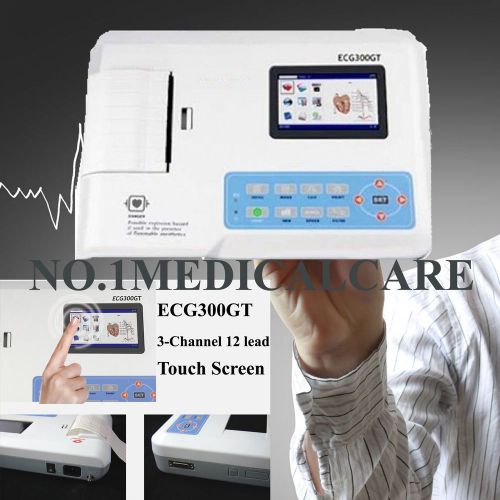 4.3&#034; tft color lcd touch screen with software+ thermal printer ecg300gt for sale