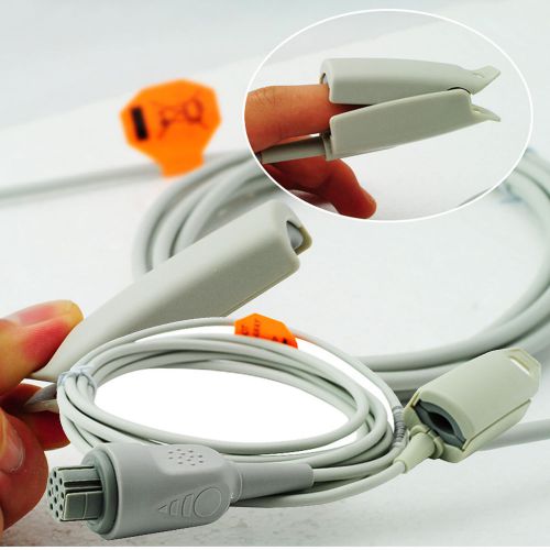 Adult Finger Clip Spo2 Sensor Probe Round 10 Pin fit Datascope S/5,AS/3,CS/3