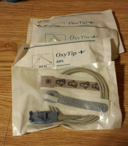 Qty. 4 GE  Datex Ohmeda Oxy Tip+ Adhesive Oximeter Oxygen Sensor OXY-AF All Fit