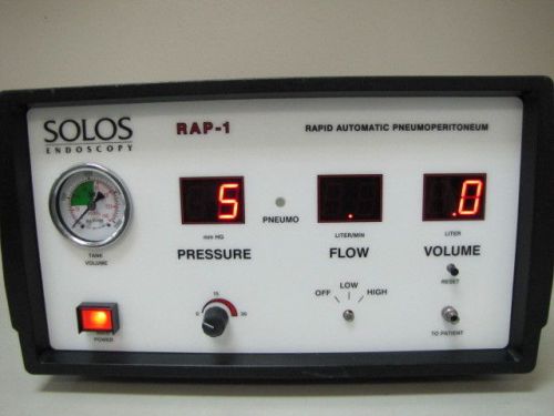 Solos Endoscopy Rap-1 Rapid Automatic Pneumoper Itoneum GS-9000 (Parts)