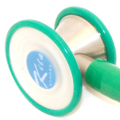 Cardiology stethoscope with bell and diaphragm top quality performance  green for sale