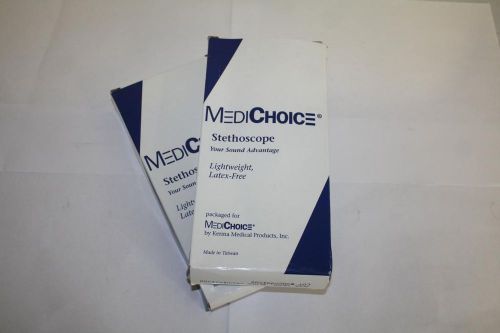 *Lot of 2* Medichoice Stethoscopes 994300 Lightweight Latex Free