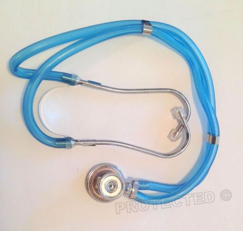 New Stethoscope Sprague Rappaport Type Dual Head Blue Paramedic CE Mark health