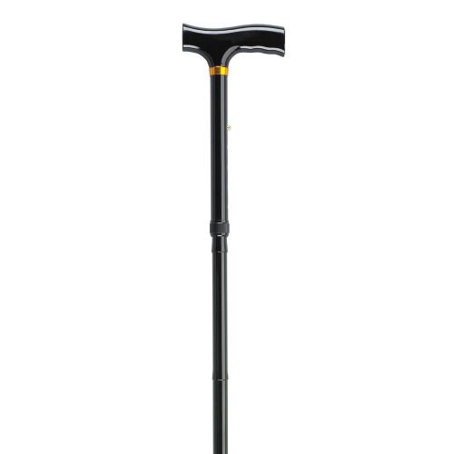 Drive medical designer folding cane with t handle, black for sale