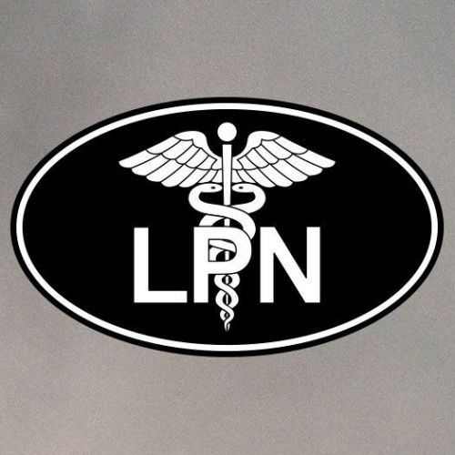 Licensed Practical Nurse Sticker - 3 x 5 Oval - LPN Medical Medicine Hospital