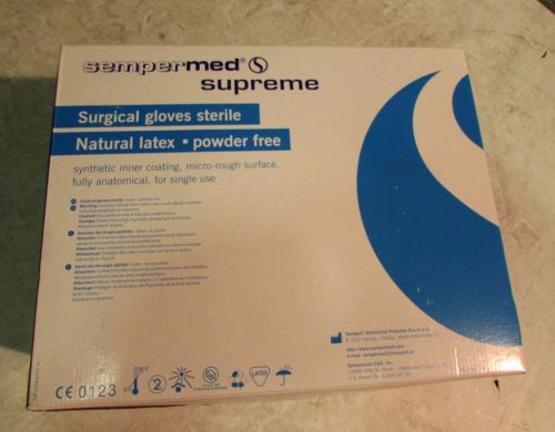 Lot of (300 pair) Sempermed Supreme SPFP650 Latex Surgical Glove, 6-1/2 In.