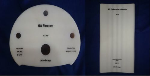 Mindways qa phantom head p/n:13003 and ct calibration phantom head p/n: 13002 for sale