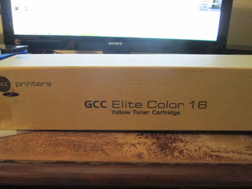 GCC Technologies Printers Elite Color 16 Yellow Toner Cartridge GENUINE NEW