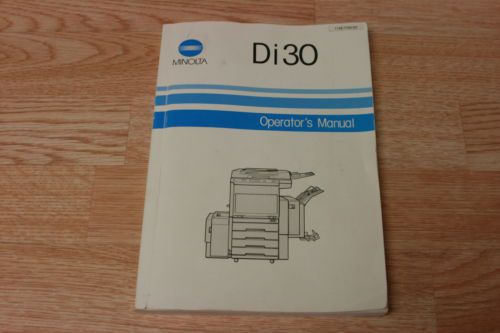 Mintola Di30 Operator&#039;s Manual
