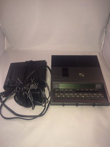 Dictaphone 3720 Desktop Cassette Transcriber Recorder Includes Foot &amp; AC Adapt