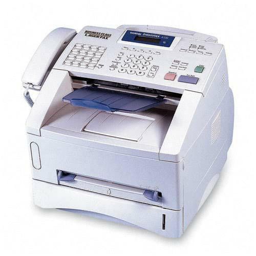 Brother intellilaser fax machine 4100e plain paper laser fax machine &amp; for sale