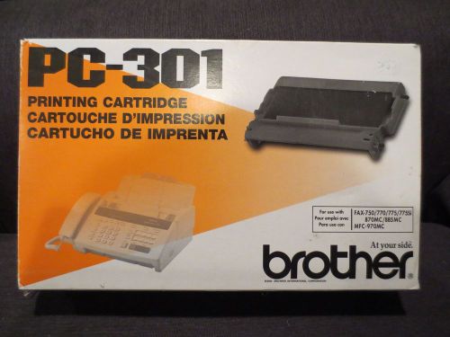 Brother pc-301 printing cartridge fax 750/770/775/775si/870mc/885mc for sale