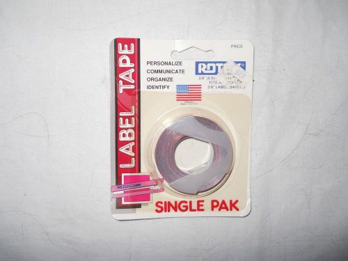 Rotex Label Tape Single Pak Red