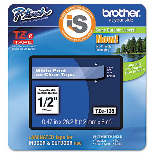 Brother p-touch tz-135 label tape tze135 ptouch tz135 tze-135 pt-1880 pt-2600 for sale