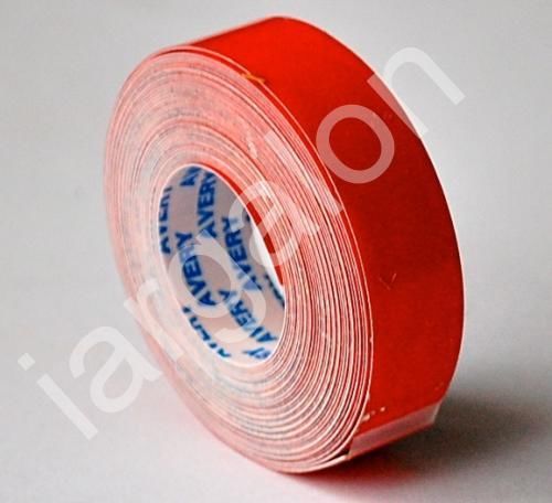Avery Embossing Tape Glossy Red 1/2&#034; x 12 Ft NEW Label Labeling