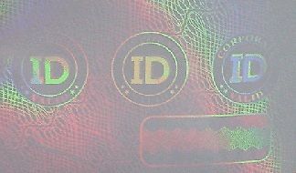 Corporate ID Card Hologram Overlay
