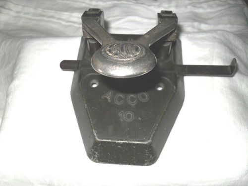 Vintage 2 Hole Punch Acco 10, Adjustable, Works!