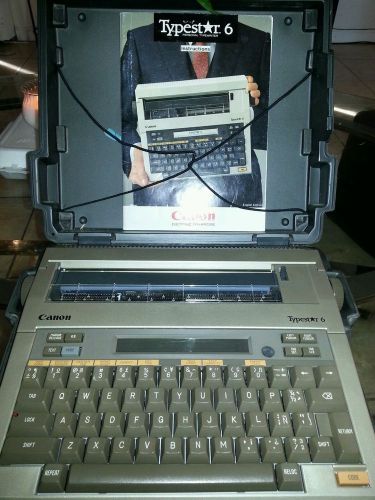 Canon Typestar 6 Digital Typewriter Word Processing Electronic Machine Portable