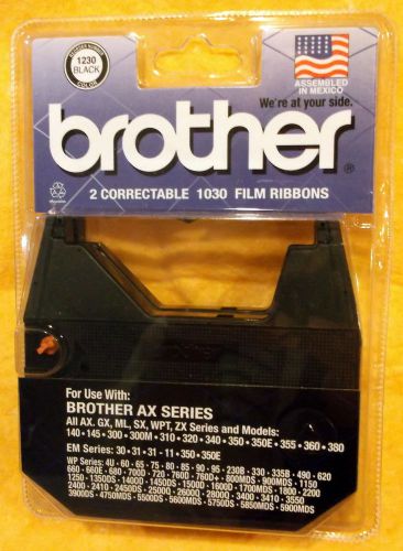 BROTHER PACKAGE OF 2 CORRECTABLE TYPEWRITER RIBBON #1030 NEW SEALED IN PACKAGE