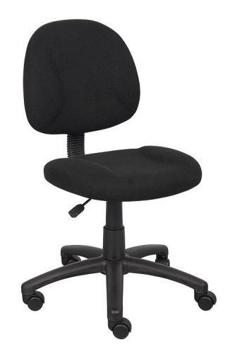 B315 BOSS BLACK DELUXE POSTURE OFFICE/COMPUTER TASK CHAIR