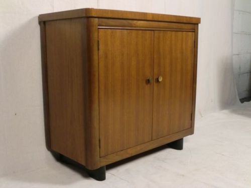 Mid-century modern walnut office storage cabinet(6627)r. for sale