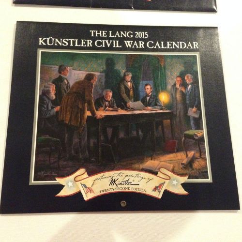 The Lang Kunstler Civil War 2015 Wall Calendar 22nd Edition 14&#039; x 24&#034;