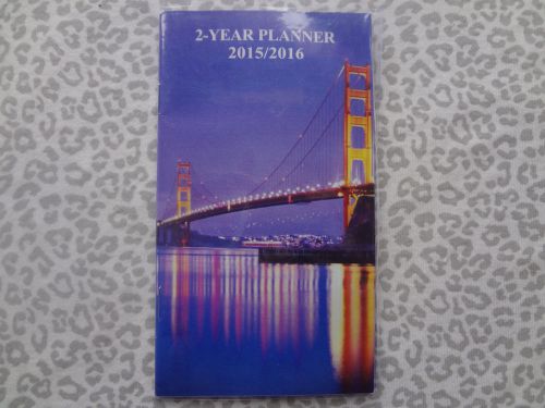 2015-2016 GOLDEN GATE BRIDGE  2 YEAR MONTHLY POCKET PLANNER / CALENDAR (NEW)