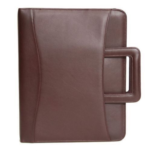 Royce leather zip around binder padfolio - burgundy for sale