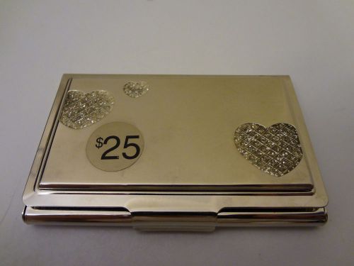 BEAUTIFUL WOMEN&#039;S BUSINESS CARD HOLDER STERLING SILVER THINGS REMEMBERED  NEW