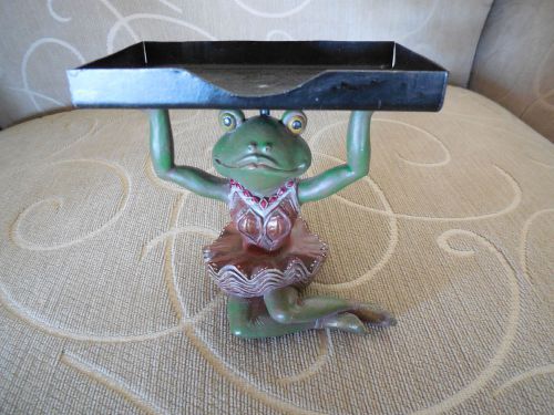 Frog Business Card Holder - Female Frog in Tutu Dress - New without Tag