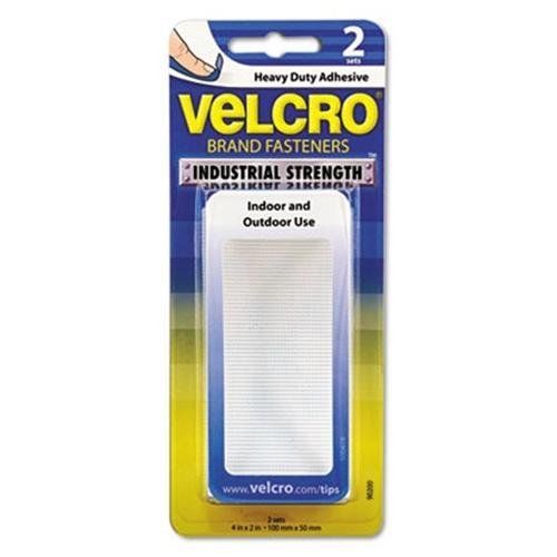 Velcro Sticky-back Hook &amp; Loop Fastener Strip - 2&#034; Width X 4&#034; Length - (90200)