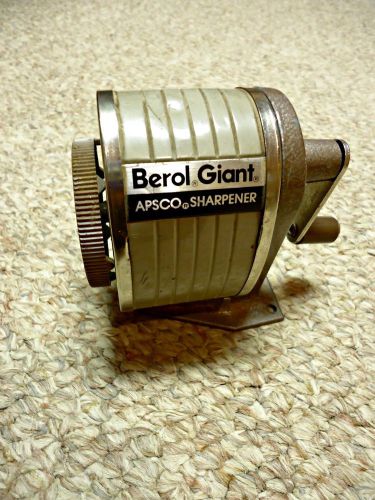 Vintag Berol Giant Apsco Pencil Sharpner Made in USA