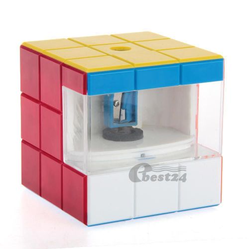 Usb cube automatic pencil sharpener battery electric home office for sale