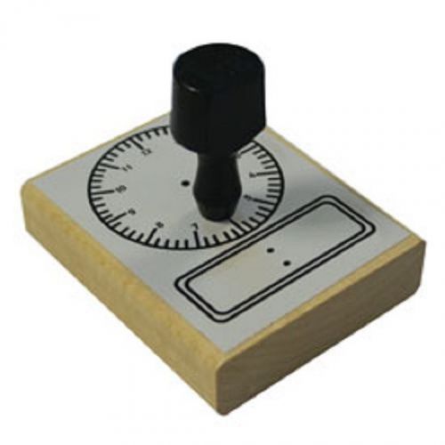 Large 2.75 inch analog clock rubber stamper/ time educational teaching aid for sale