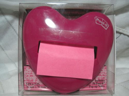 Post-it pop-up notes dispenser red heart shape for office/home/school w/ notes for sale