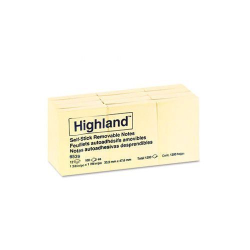 Highland™ Self-Stick Pads, 12 Pads/Pack Set of 3
