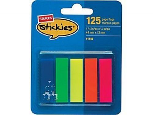 Staples Stickies 125 pages flags