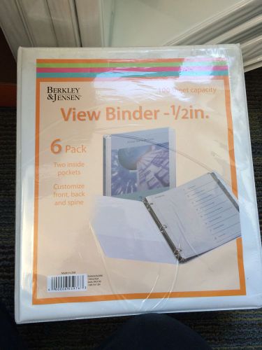 Lot Of 16-100 Sheet Binder-White NEW