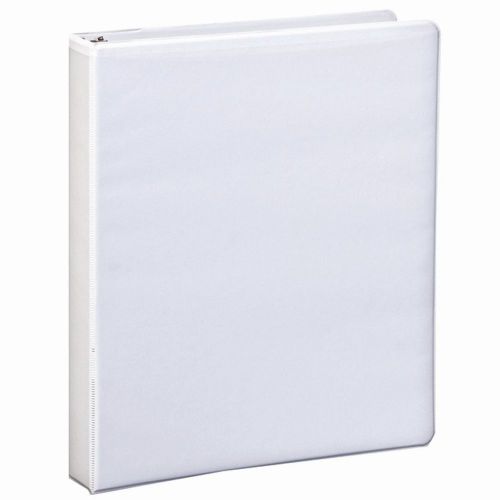 Set of 4 Office Impressions D-Ring Vinyl View Binders with 1&#034; Capacity - White