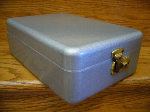Rare 1950&#039;s art deco heavy duty desk top gray file storage with rounded corners for sale