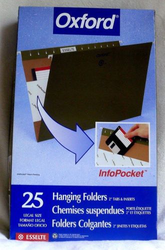 FILE FOLDERS by Oxford LEGAL SIZE HANGING Box of 25