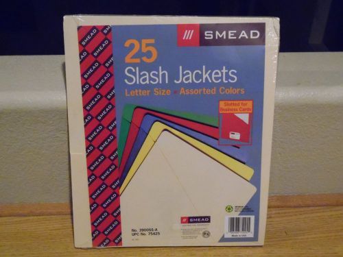 Smead Smd-75425 Slash Pocket File Jacket - Letter 8.5&#034; X 11&#034; 25  Pack. New