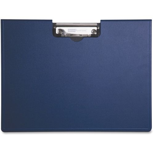 Baumgartens Portfolio Clipboard - 0.50&#034; - Side Opening - 8.50&#034; x 11&#034; - Blue