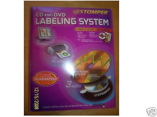 New cd/dvd labelign system professional edition complet for sale