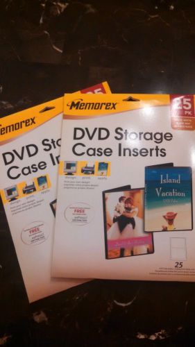 Memorex DVD Storage Case Inserts 25 pk plus bonus