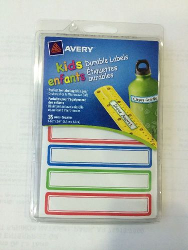 Avery 41428 Kids Durable Labels 35 Labels