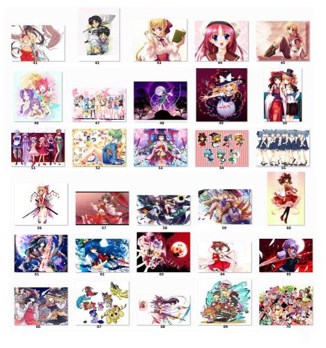 30 Personalized Return Address Labels Animes. choose 1 pic/sheet (A2)
